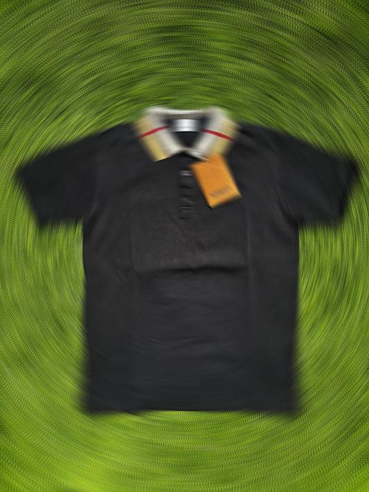 BB polo check black